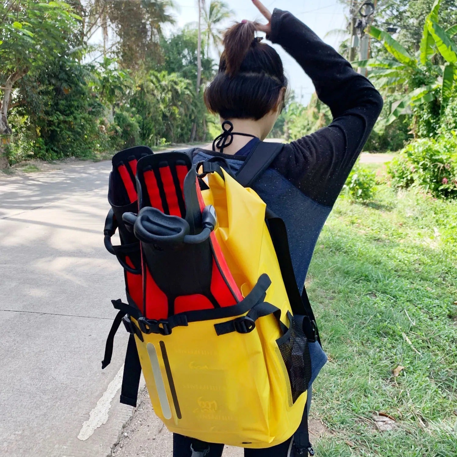 Outdoor Freediving & Scuba Long Fin Backpack