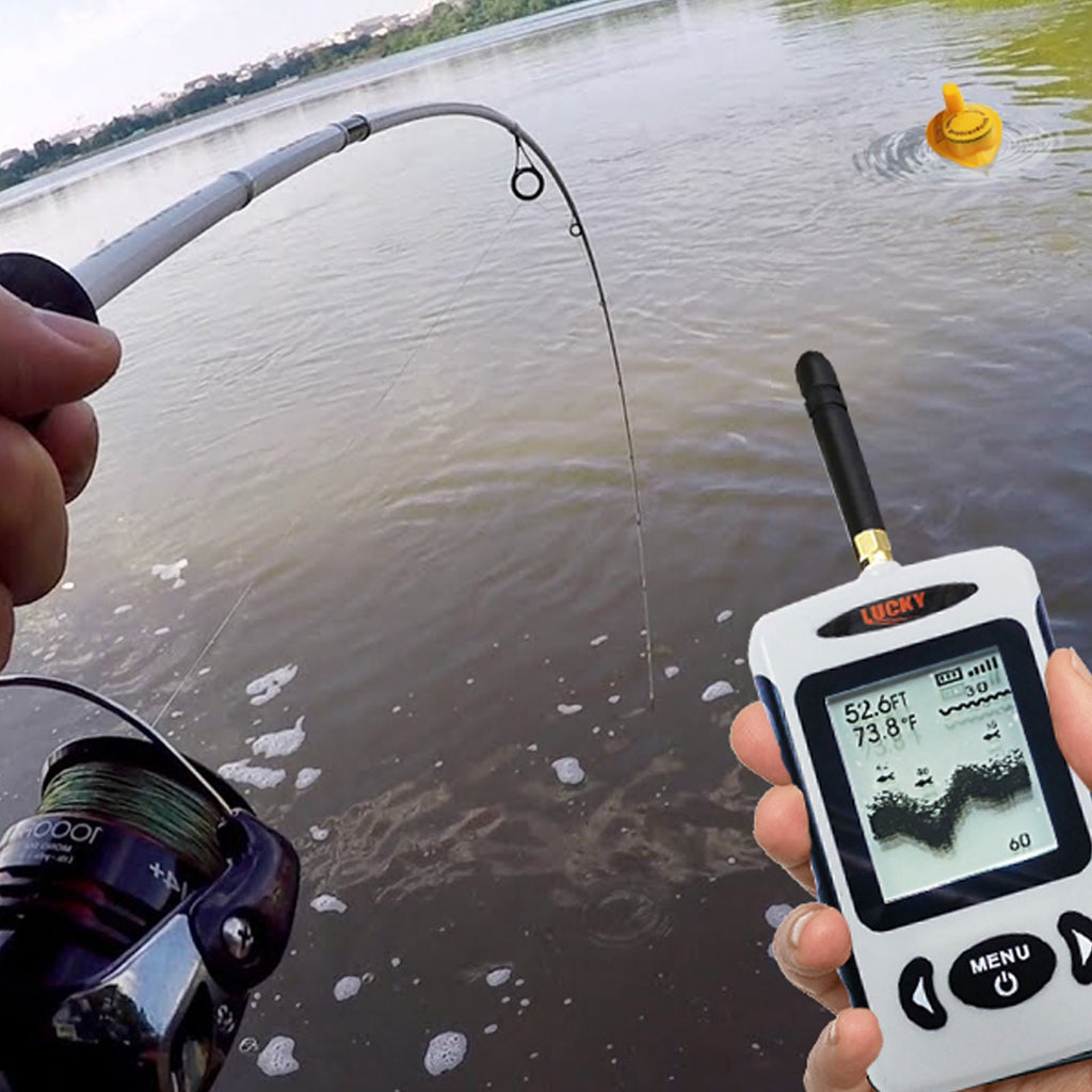 Wireless Fish Finder – Portable Sonar with 120m Range & 45m Depth
