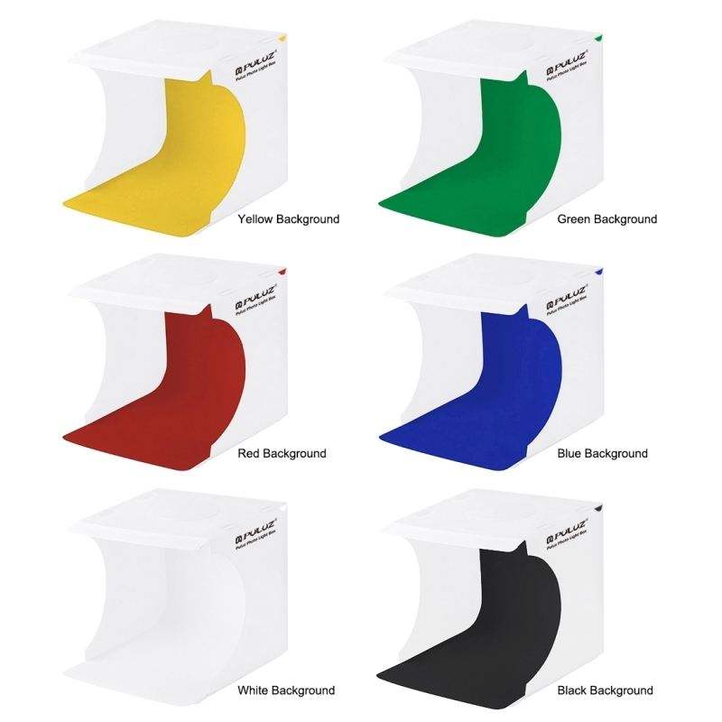 Mini 550LM Photo Lighting Studio - 6 Backdrops