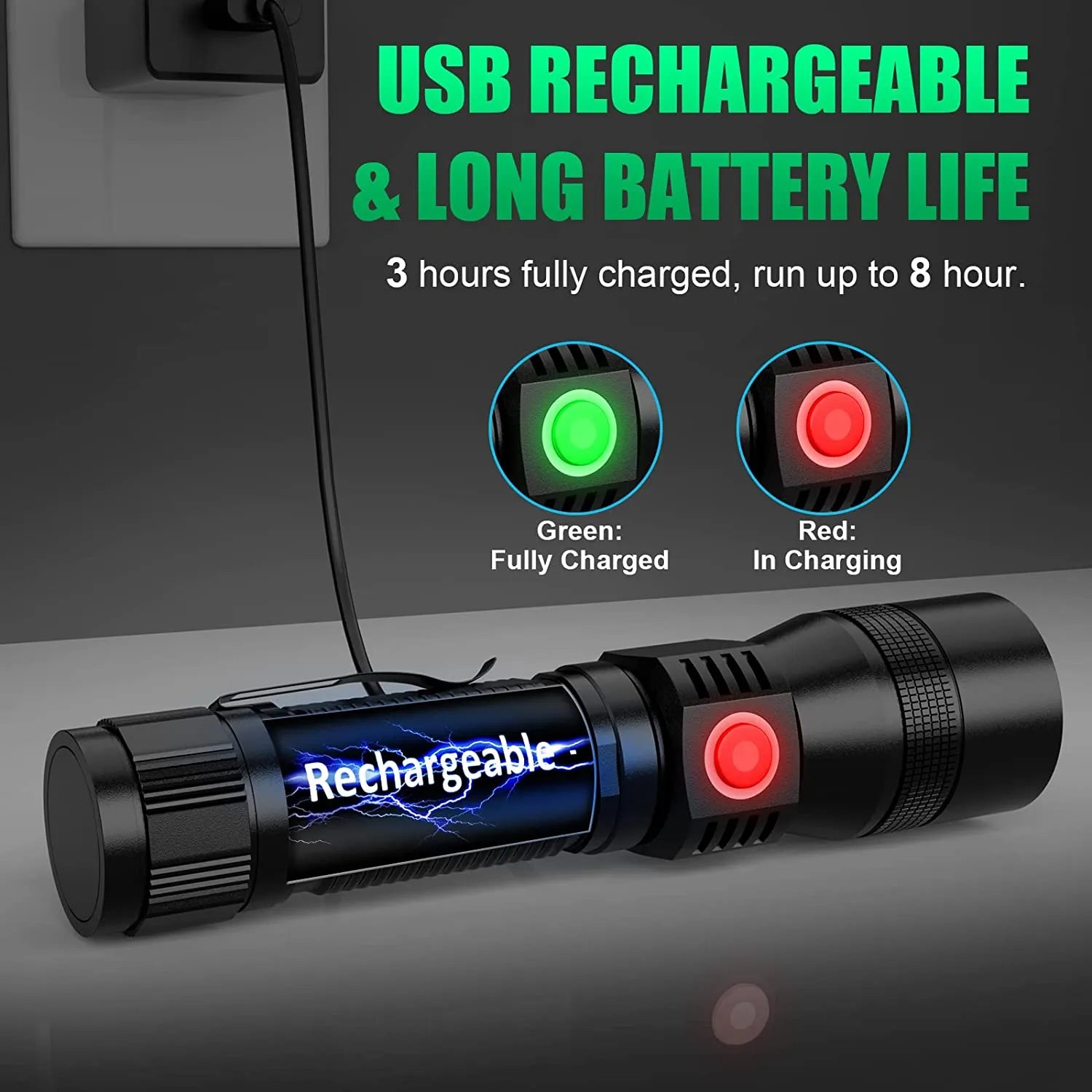 Solar Powered  Outdoor Flashlight