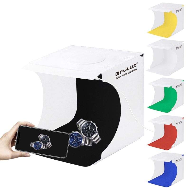 Mini 550LM Photo Lighting Studio - 6 Backdrops