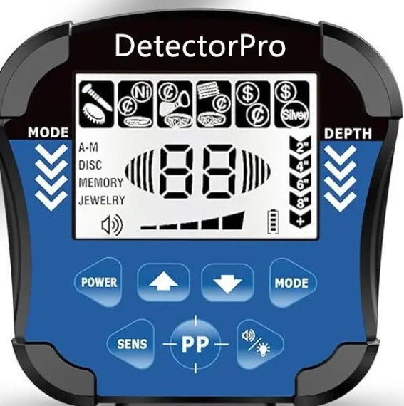 MD8010 Metal Detector 10" Waterproof Coil LCD Display | Gold & Coin Finder