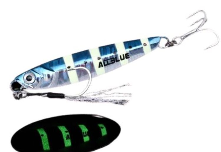 Premium 30g Casting Jig Lure – 68mm Luminous Saltwater Fishing Jig